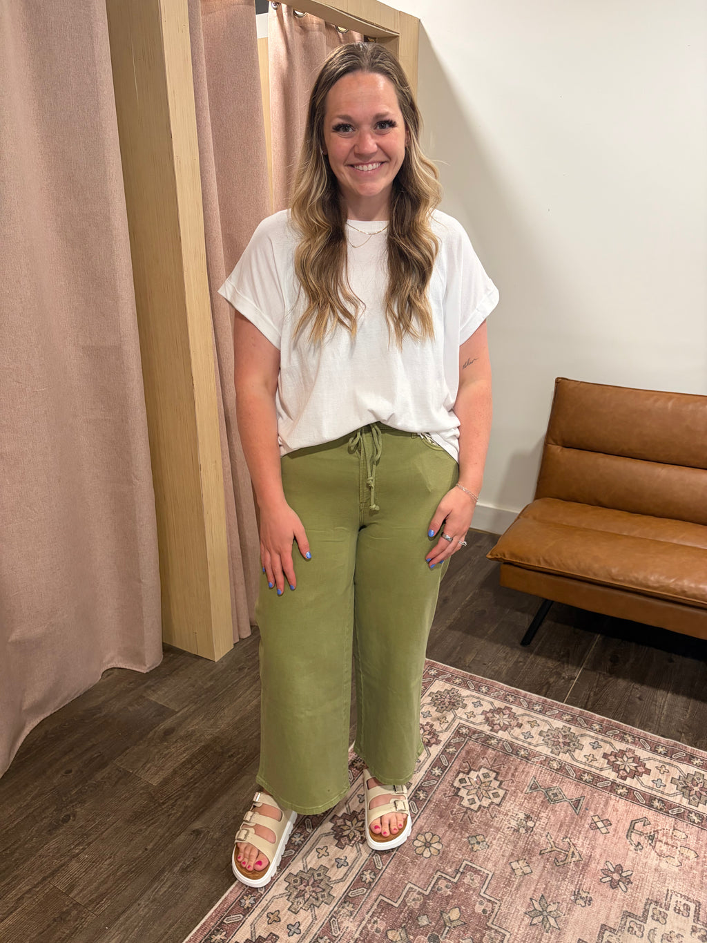Forest Cropped Denim