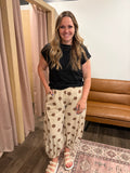 Amelia Dotted Barrel Pants