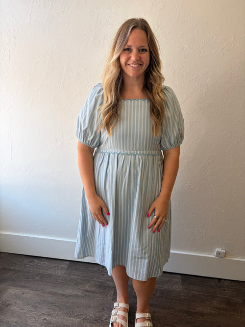 Aubrin Striped Dress
