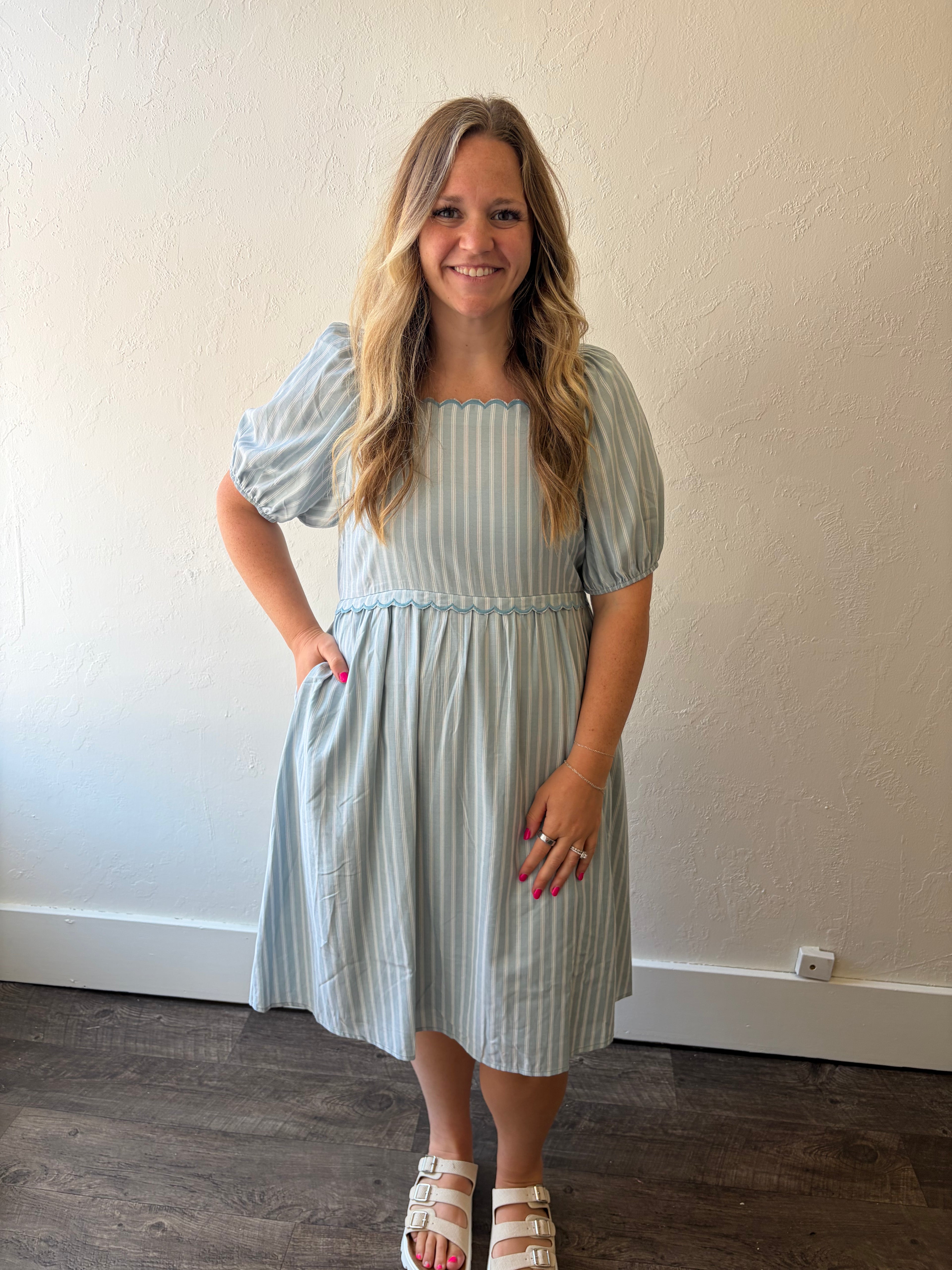 Aubrin Striped Dress