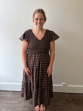Bren Plaid Midi Dress