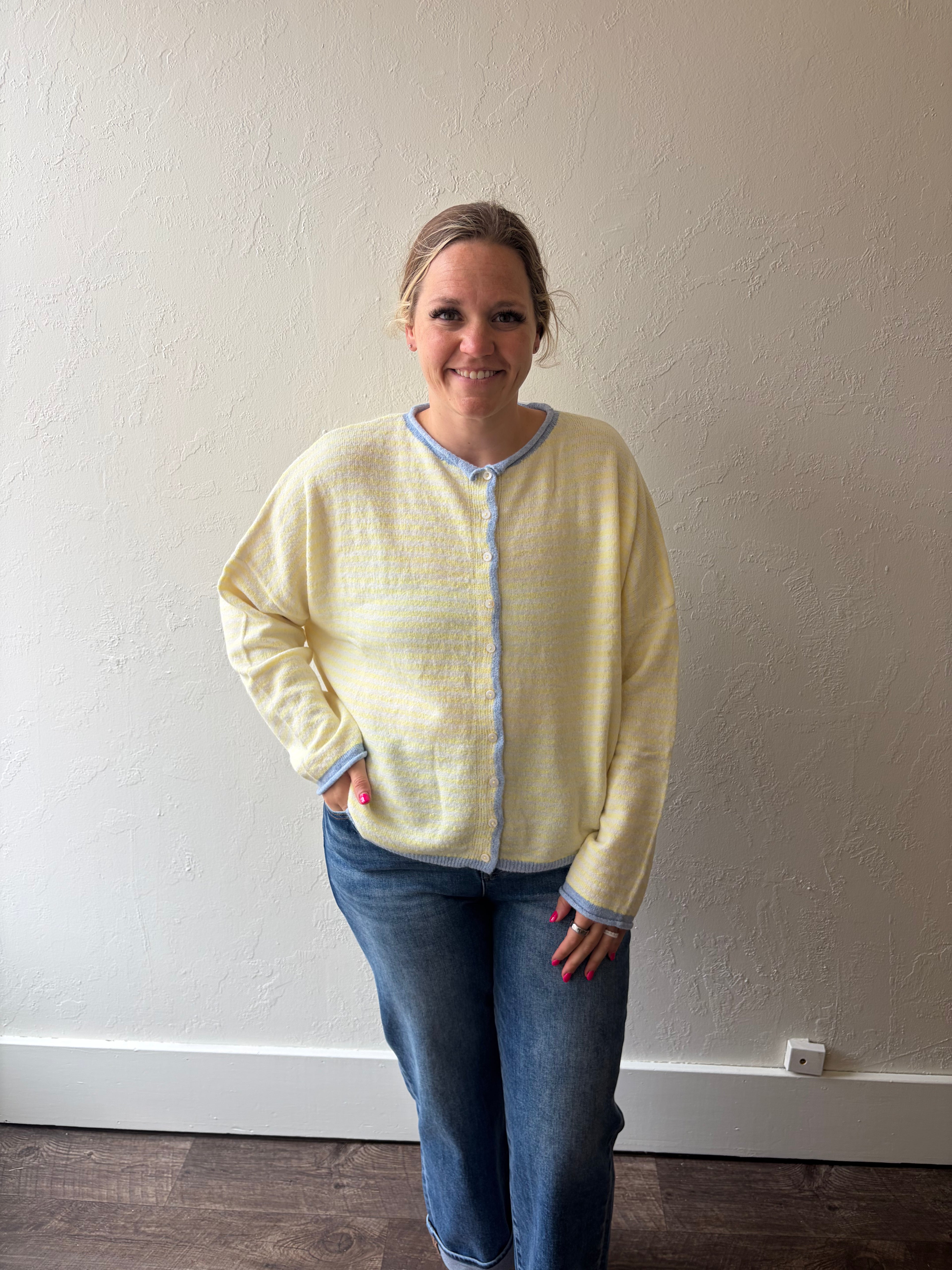 Astra Striped Cardigan