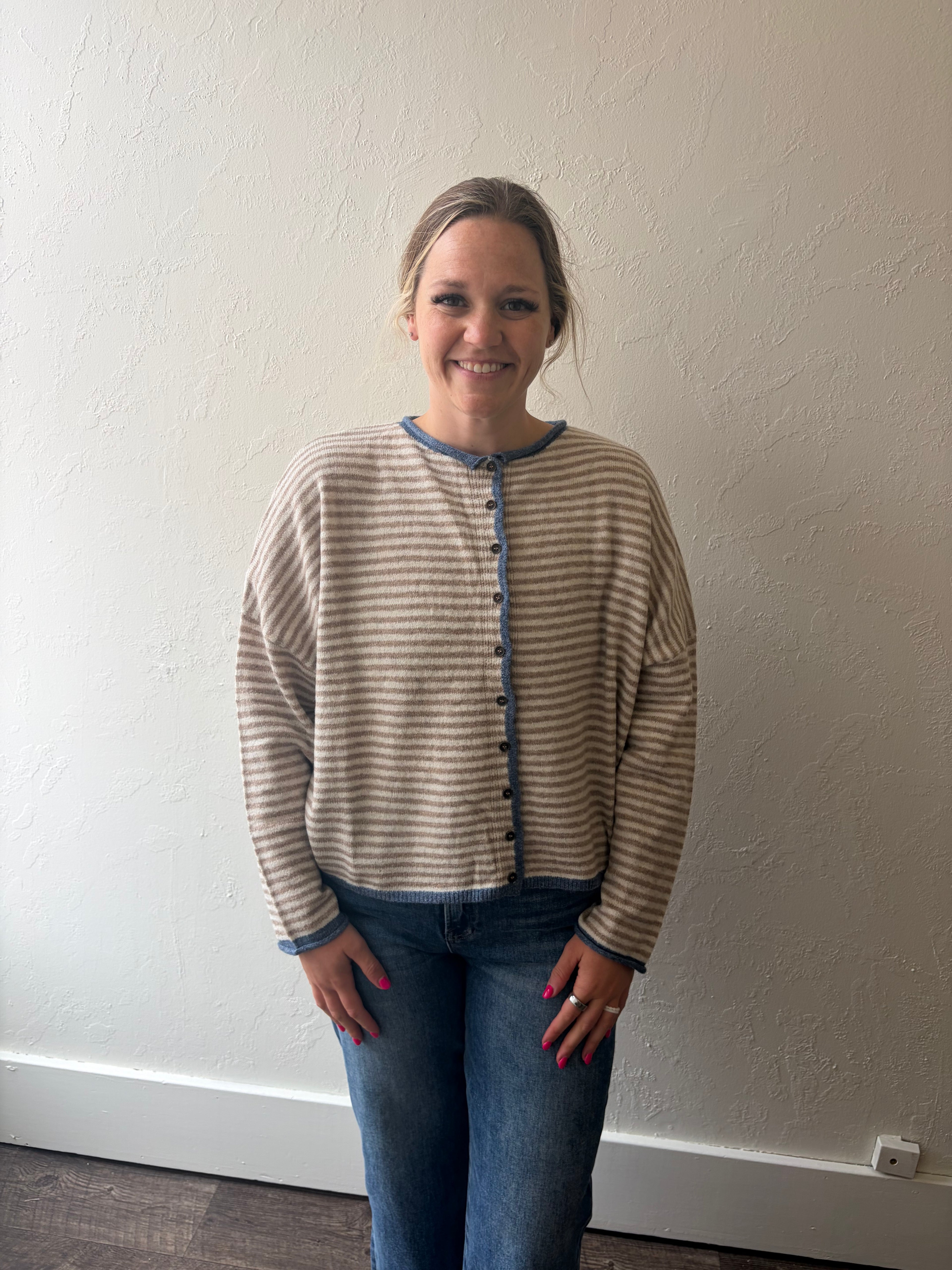 Laine Striped Cardigan