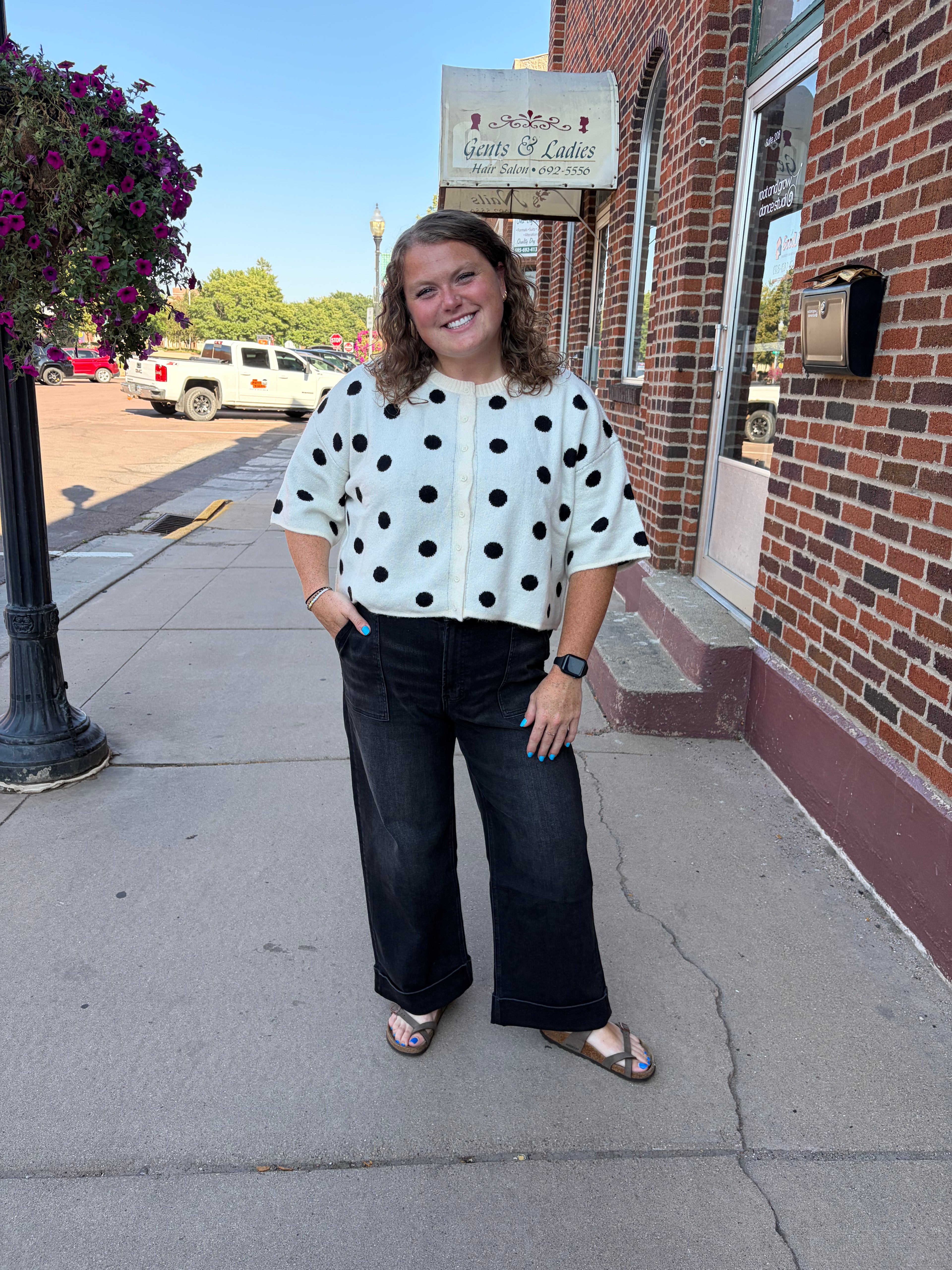 Claire Dotted Cardigan
