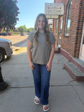 Masyn Cuffed Sleeve Top