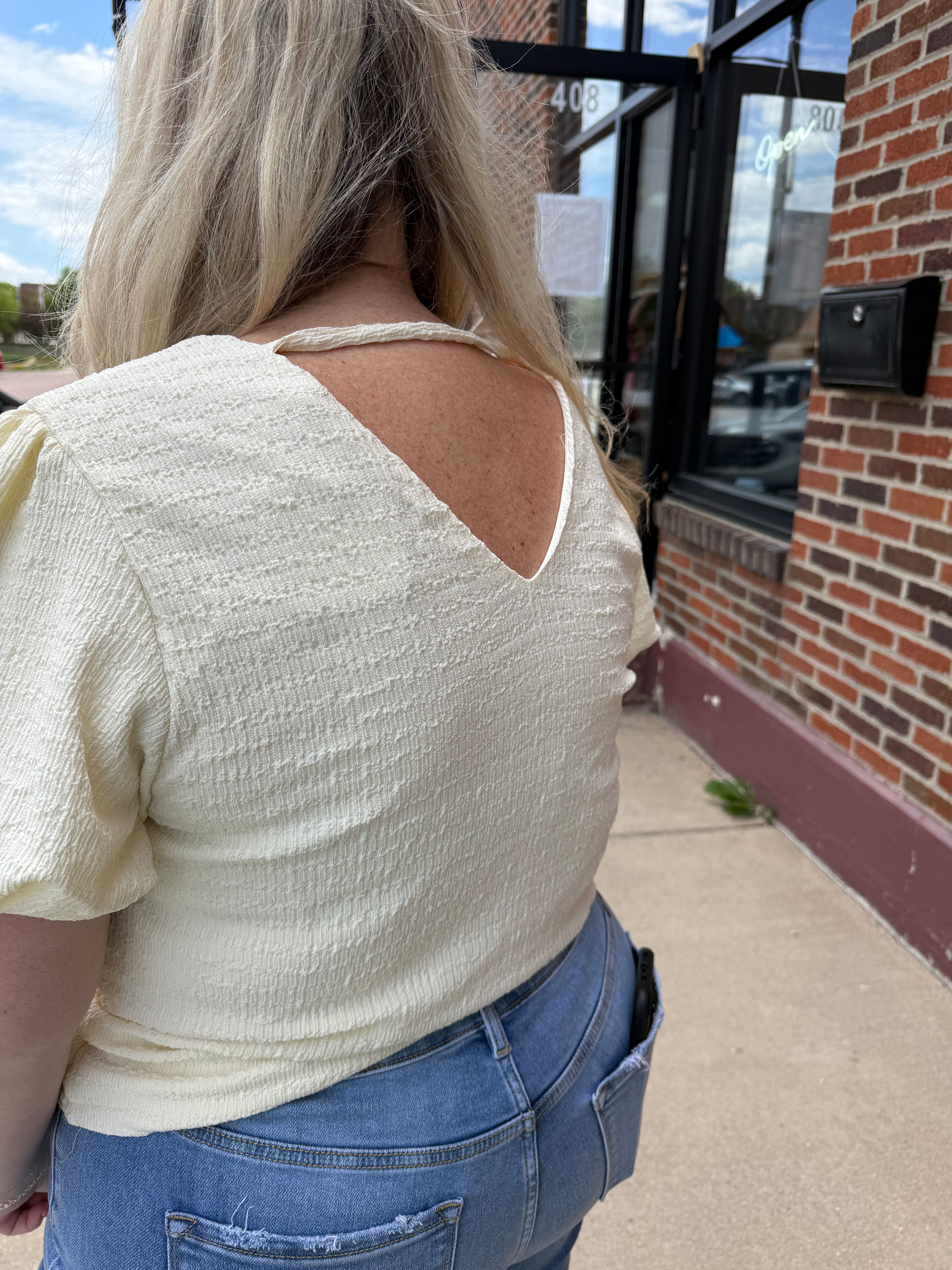 Della Gathered Top