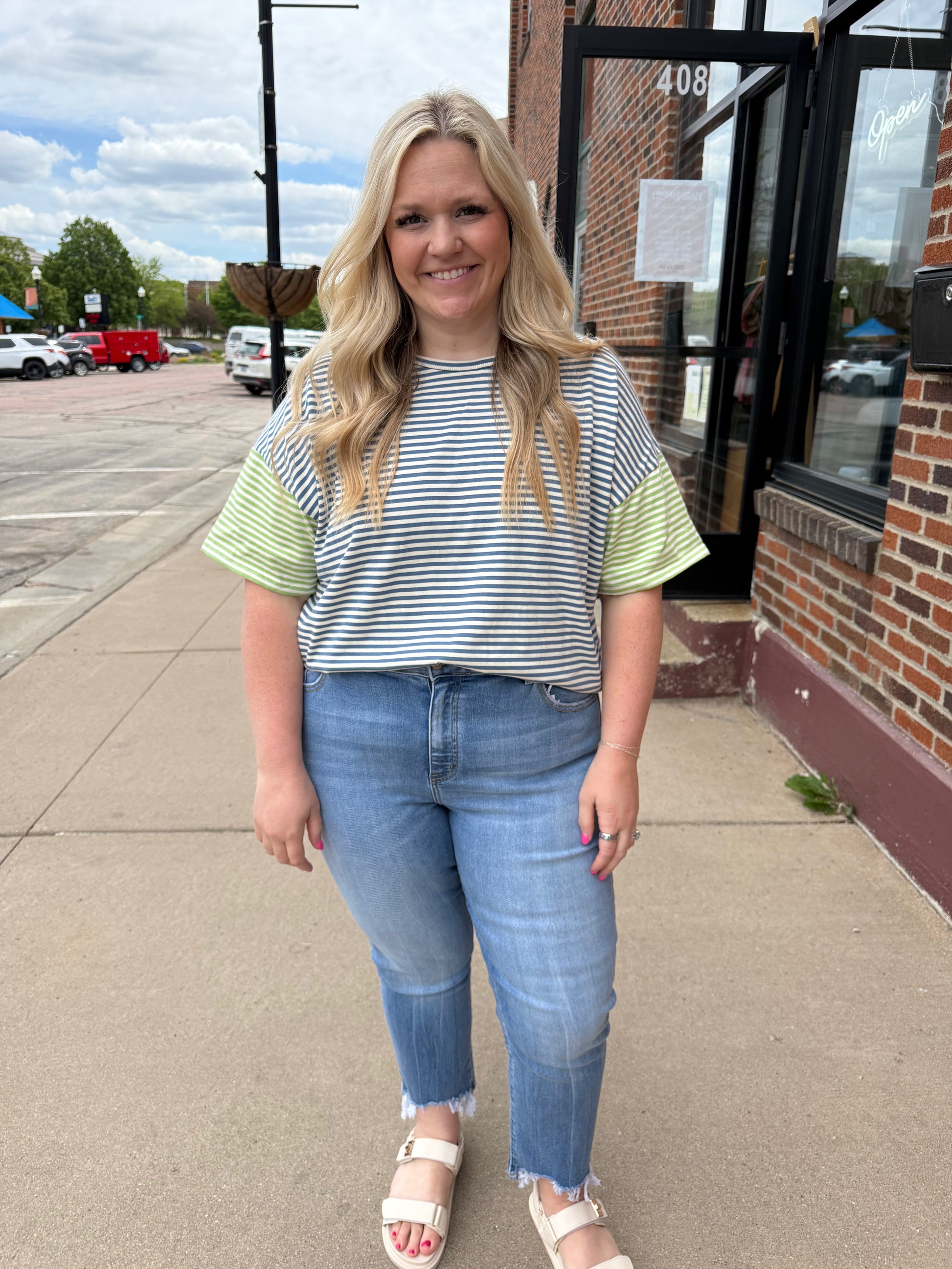 Mallie Striped Top