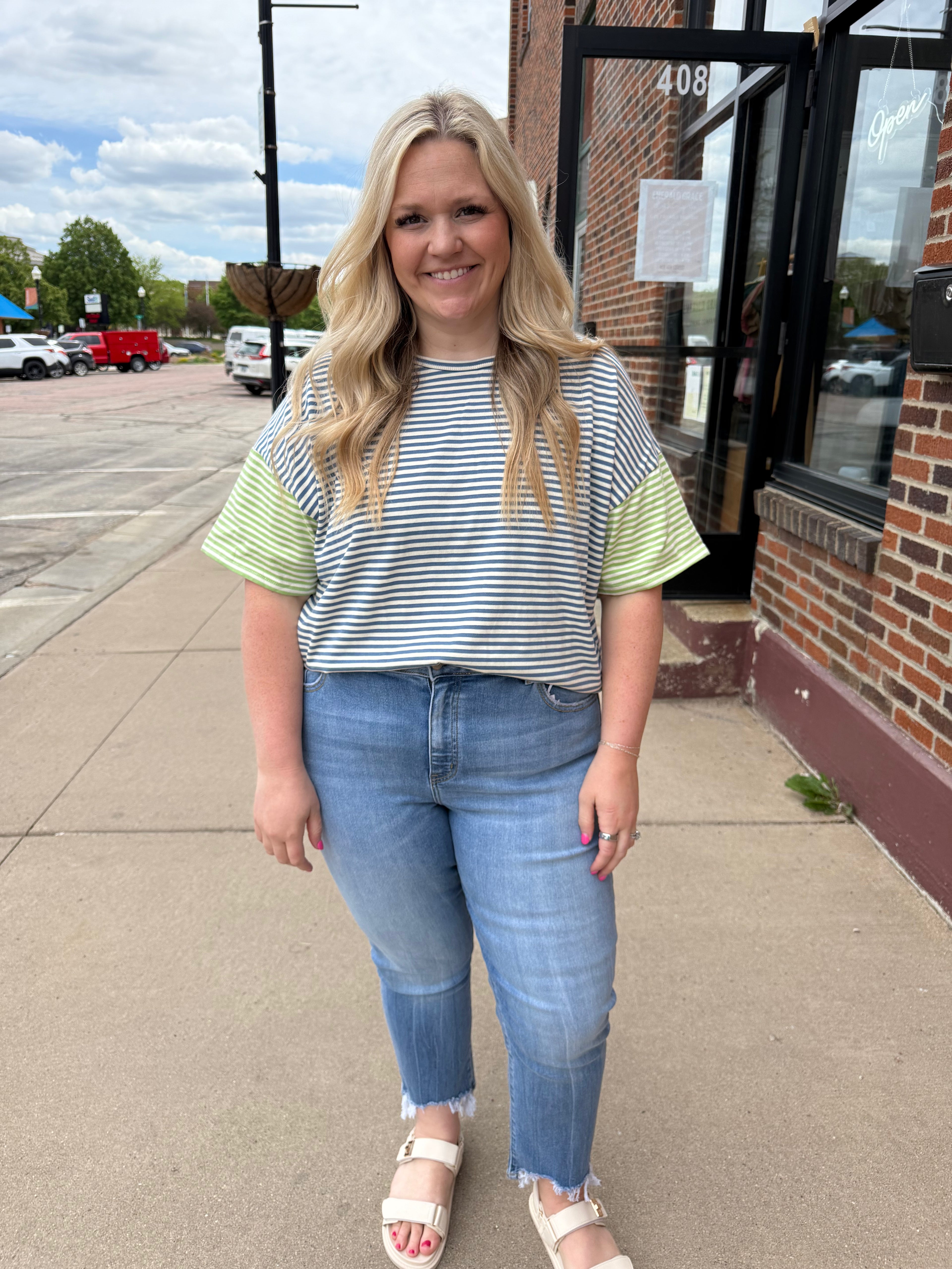 Mallie Striped Top