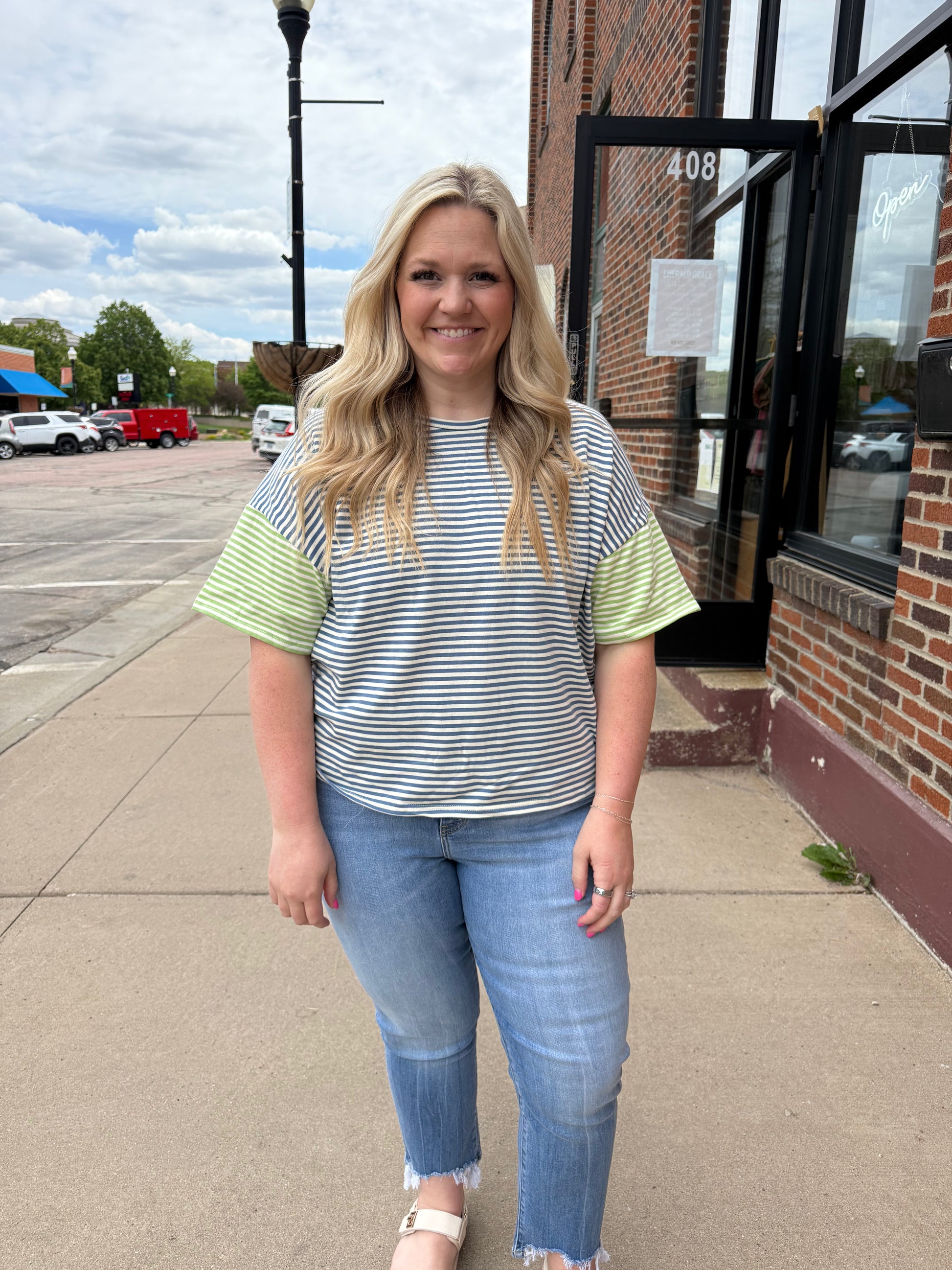 Mallie Striped Top