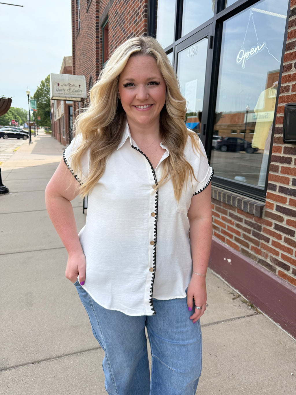 Waverly Stitched Top