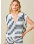 Eleanor Striped Vest