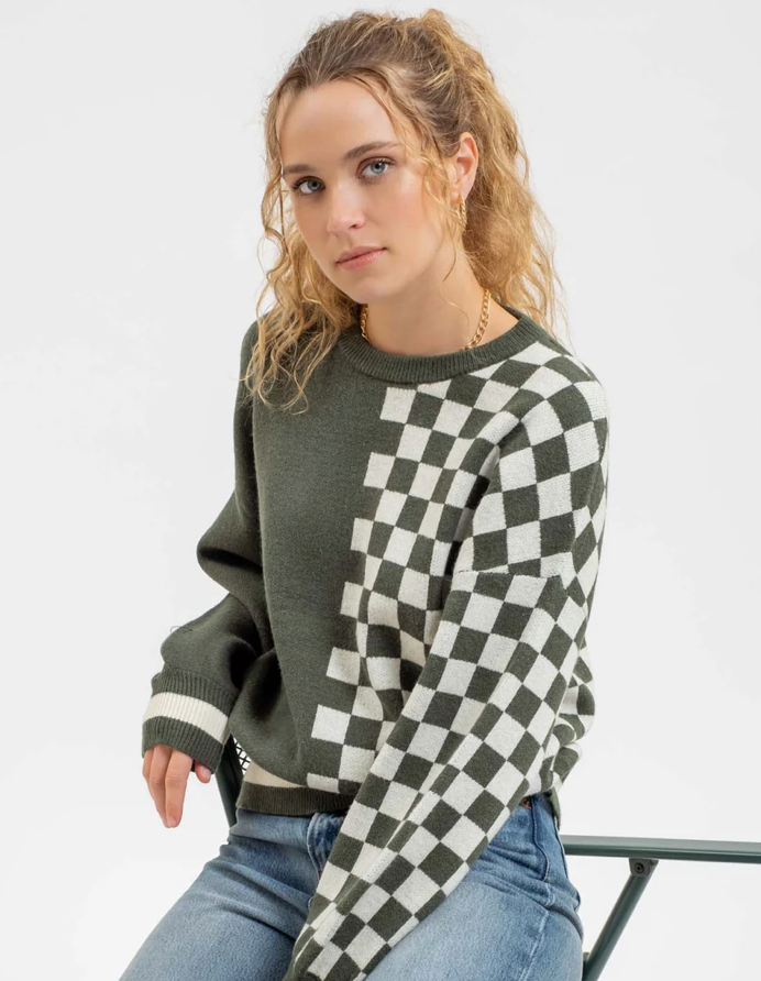 Hallie Checkered Sweater