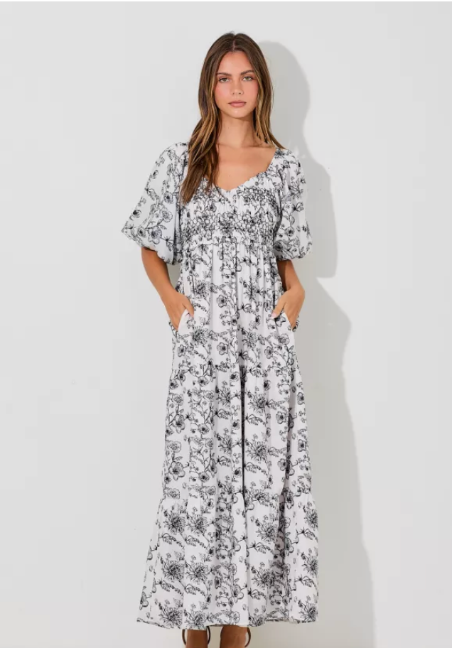 Brooklyn Floral Maxi Dress