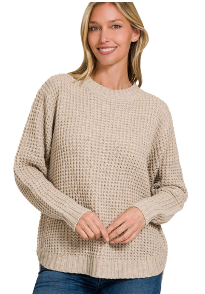 Bria Waffle Knit Sweater