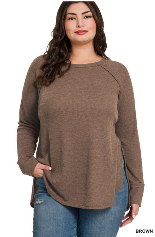 Brady Waffle Knit Top