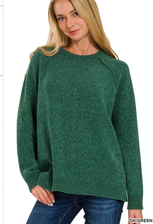 Pine Chenille Sweater