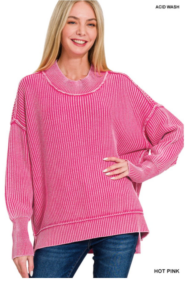 Pink Christmas Oversized Sweater