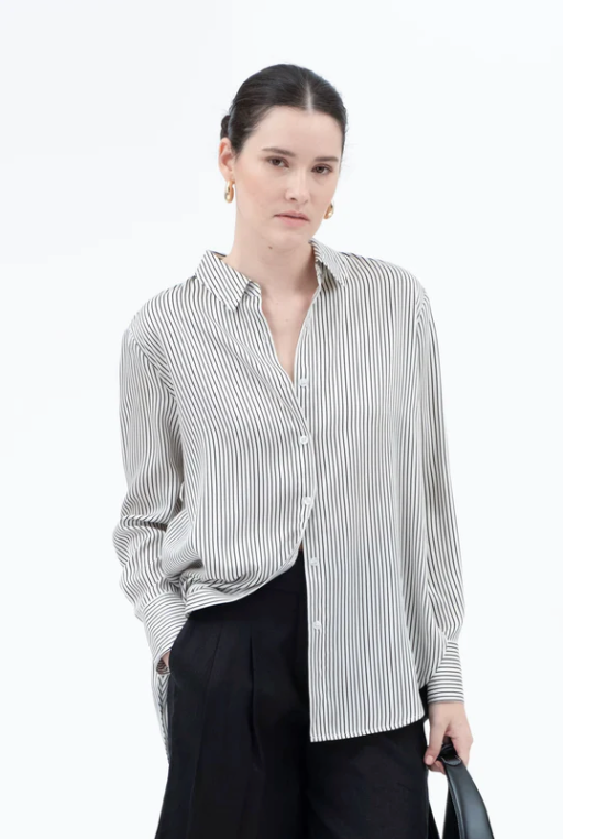 Eleanor Pinstripe Top