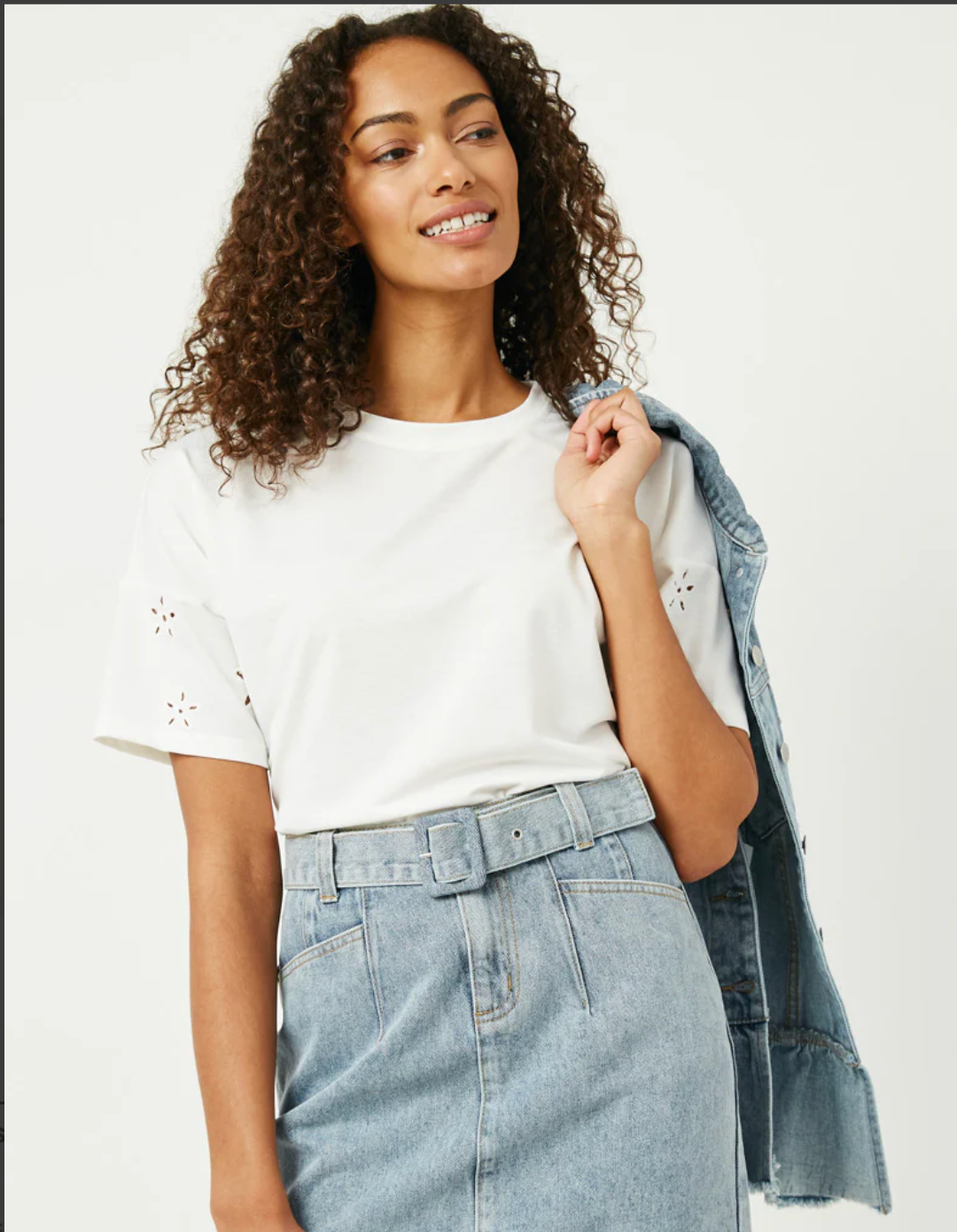 Winnie Eyelet Sleeve Top
