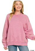 Rose Fleece Pullover