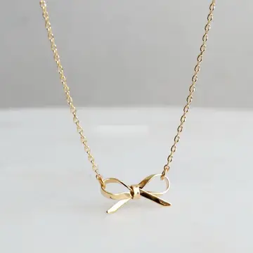 Hypoallergenic Bow Necklace