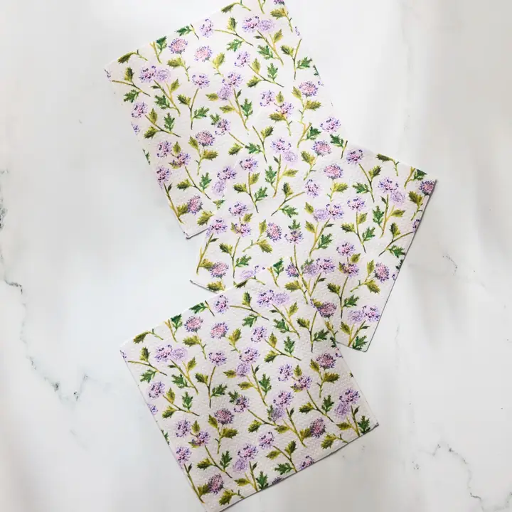 Geometry:Blooming Thistle Dishcloth Set