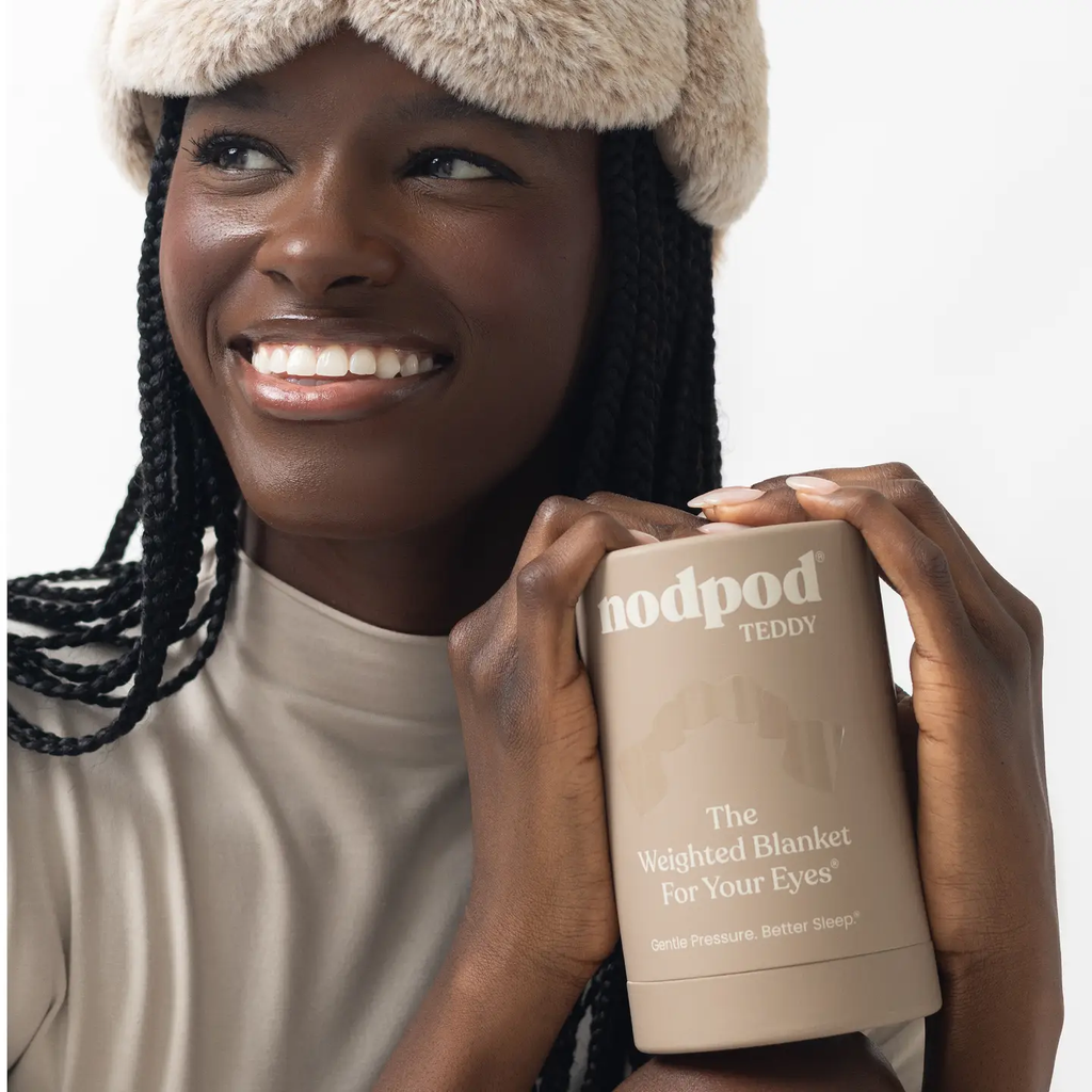 nodpod:  Teddy Weighted Sleep Eye Mask