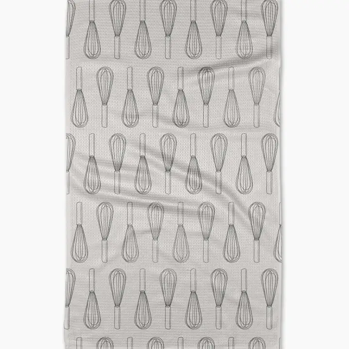 Kitchen Whisks Geometry Kitchen Tea Towel