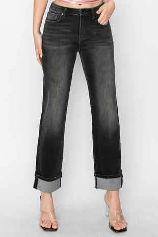 Treyce Cuffed Boyfriend Denim