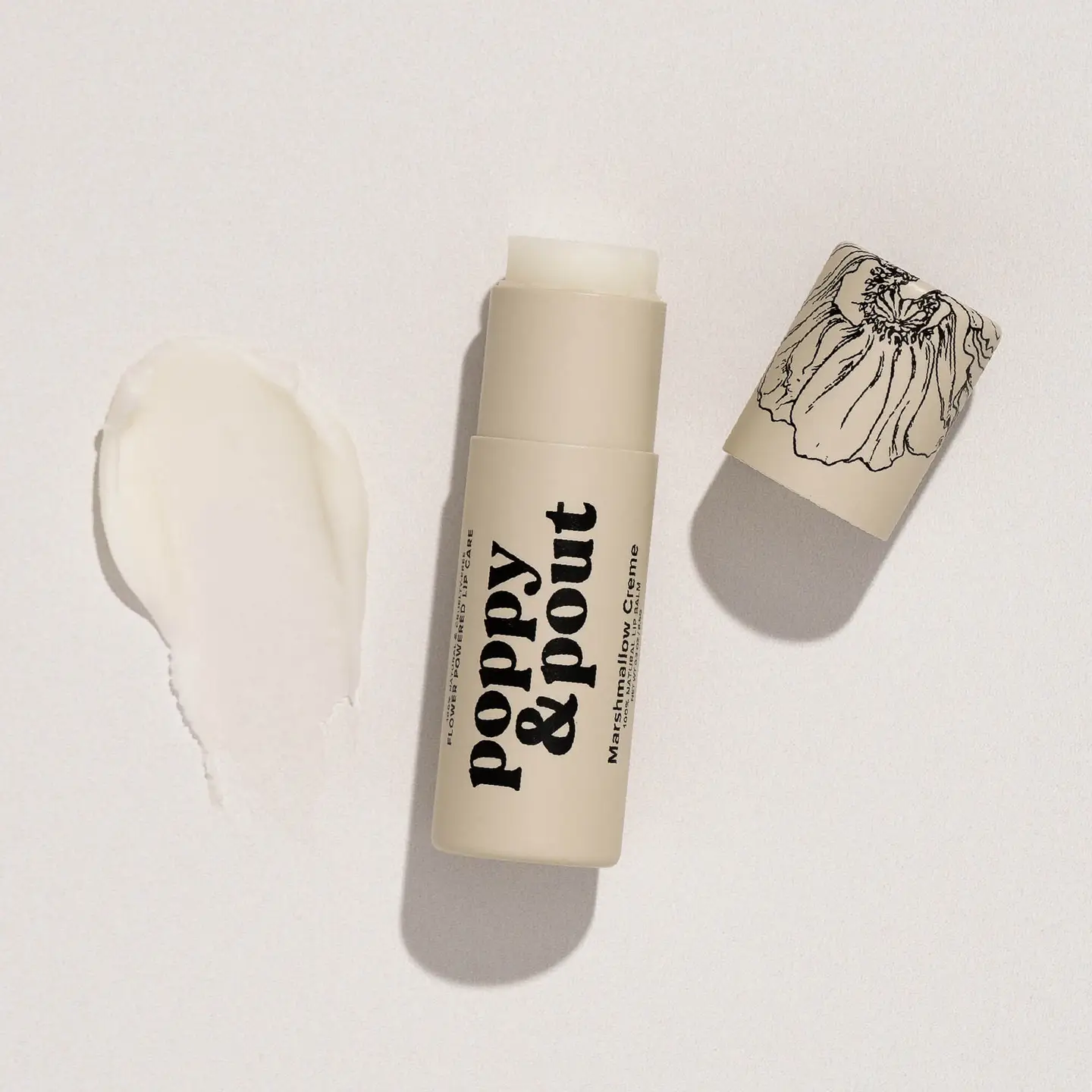 Poppy + Pout Lip Balm - Marshmallow Creme