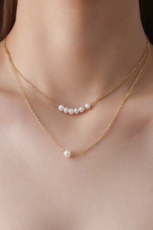 Hypoallergenic Pearl Layer Necklace