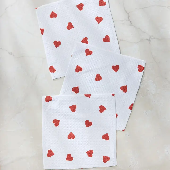 Love Toss Geometry Dishcloth Set