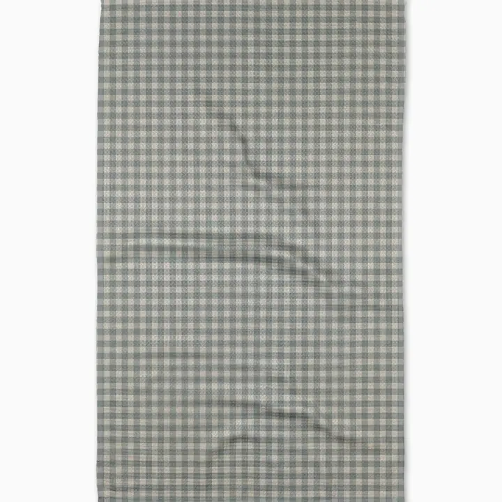 Geometry: Tidepool Check Tea Towel