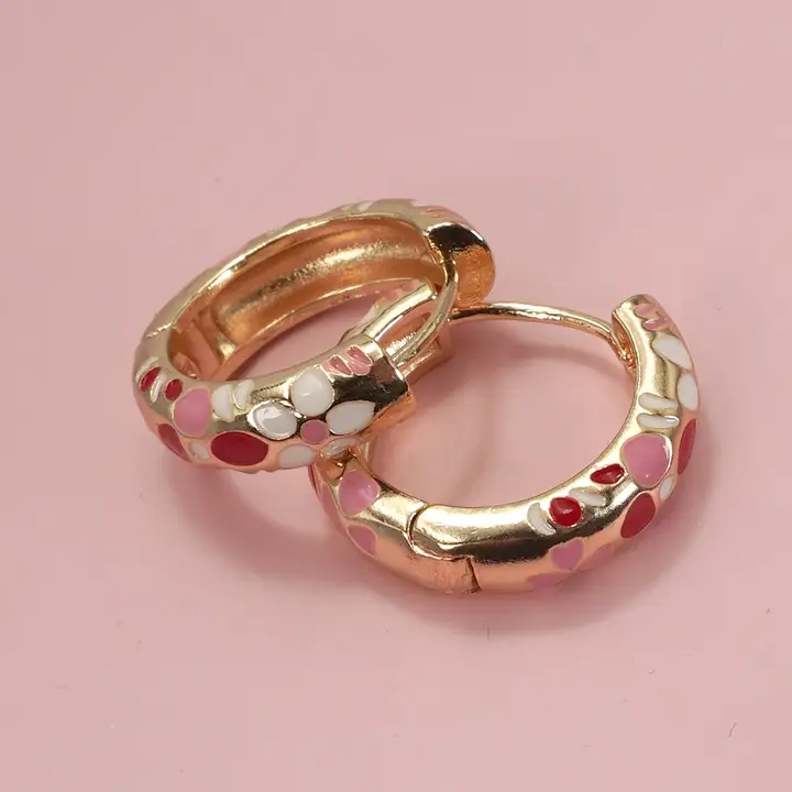 Pink Flower Hoop