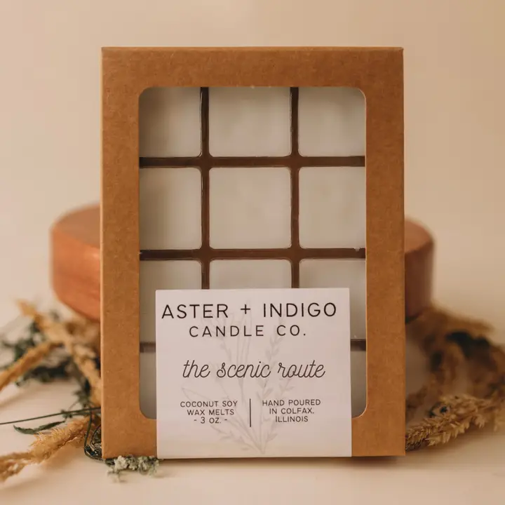 Aster + Indigo: The Scenic Route Soy Wax Melts
