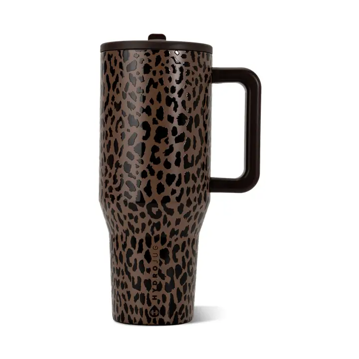 Hydrojug: Brown Leopard 40 Oz Tumbler