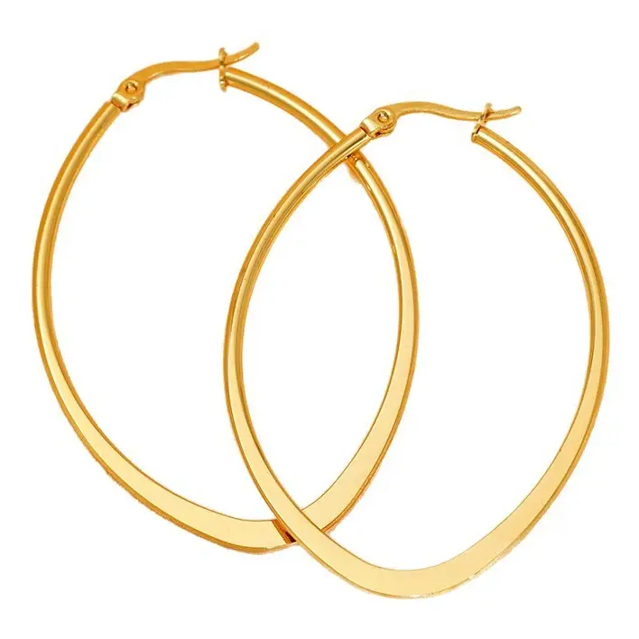 Hypoallergenic: Oval Hoop