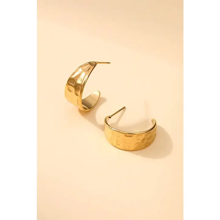 Hypoallergenic: 18K SS Gold Hoops