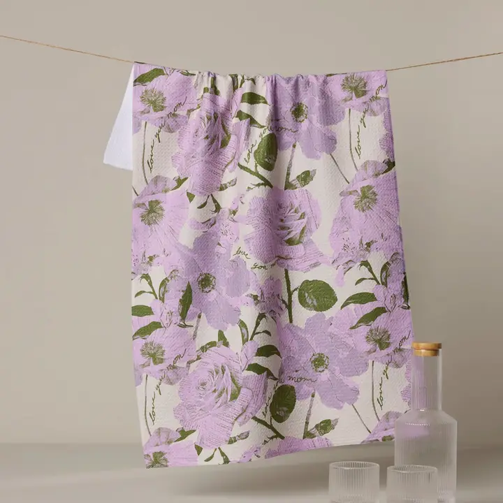 Geometry: Love U Forever Tea Towel