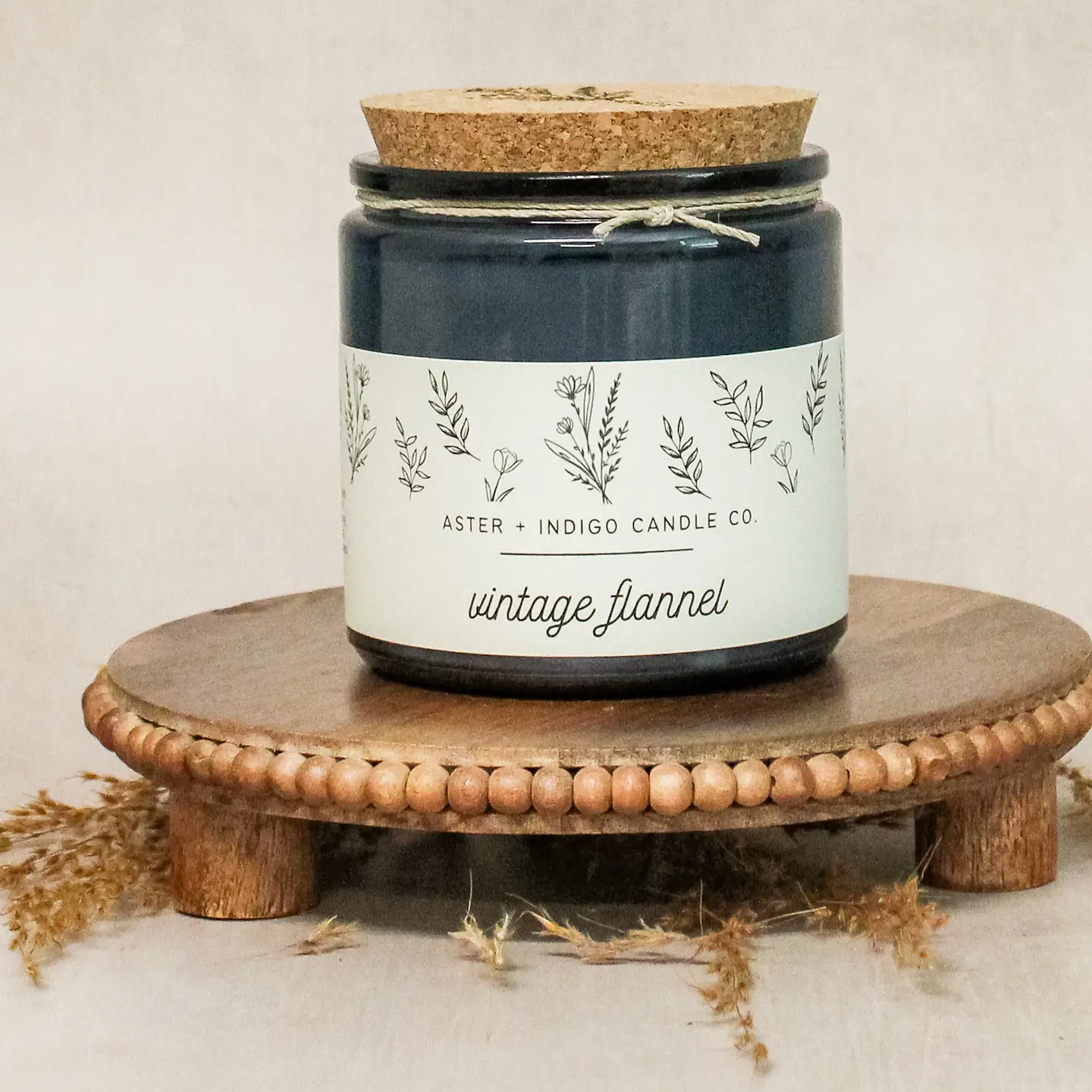 Aster + Indigo: Vintage Flannel Soy Candle