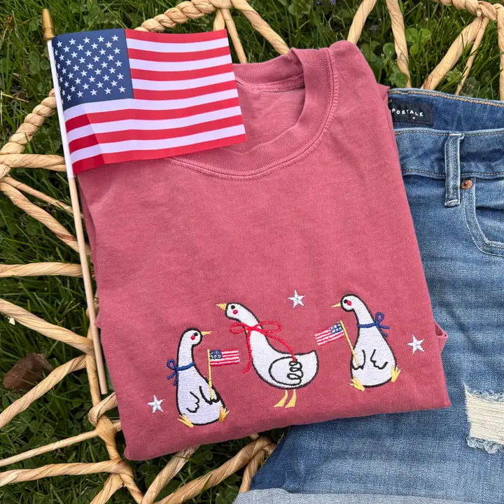 Patriotic Silly Goose Graphic Tee