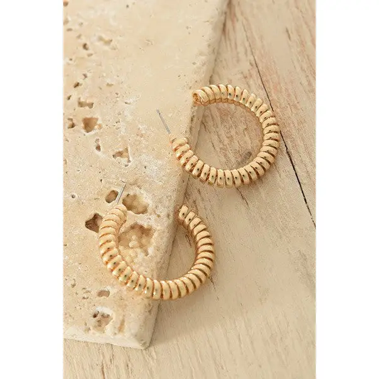 Gold Coil Earrings