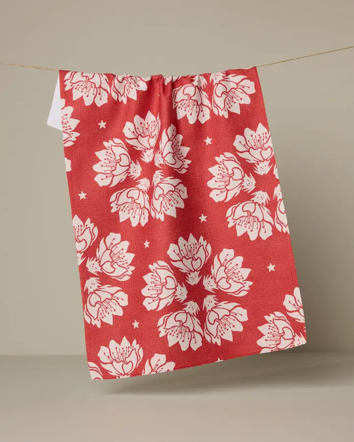 Geometry:Maverick Floral Tea Towel