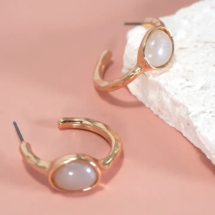Hypoallergenic: Opal Earrings