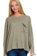 Olive Textured Top