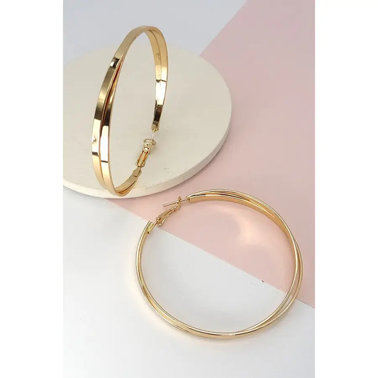 Criss Cross Hoop Earrings