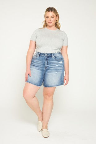 Mia Mid Length Denim Shorts