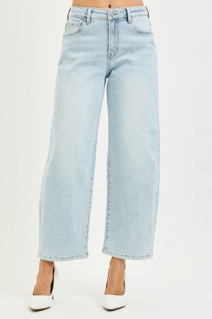 Poppy High Rise Barrel Denim