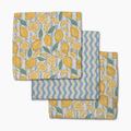 Geometry: Lemon Waves Dishcloth Set