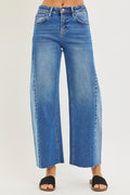 Andie Contrast Barrel Denim